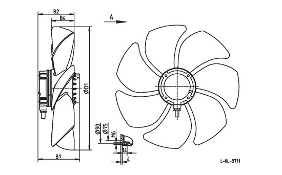 Габаритные размеры FE031-VDQ.0C.V7