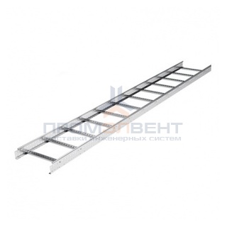 Лестничный лоток 100х200, L 6000, цинк-ламельный