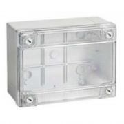 Коробка ответвит. с гладкими стенками, прозрачная, IP56, 240х190х90мм