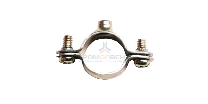 Хомут стальной с внутренней резьбой М6, д.40мм