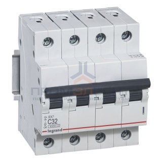 Автоматический выключатель Legrand RX3 4П 32A 4,5кА C (автомат)