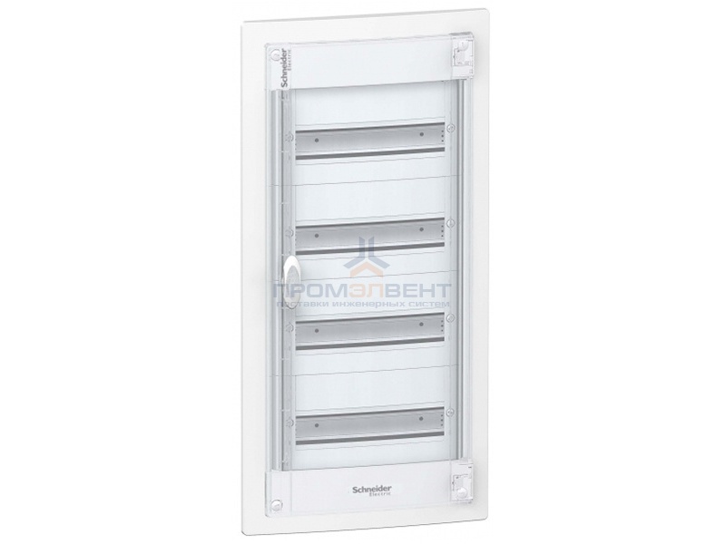 Щит встраиваемый Schneider Electric Pragma (4х13) 52 модуля с прозрачной дверью с клемниками N+PE