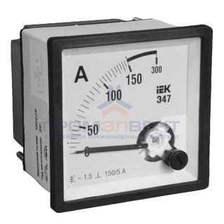 Амперметр Э47 300/5А кл. точн. 1,5 72х72мм